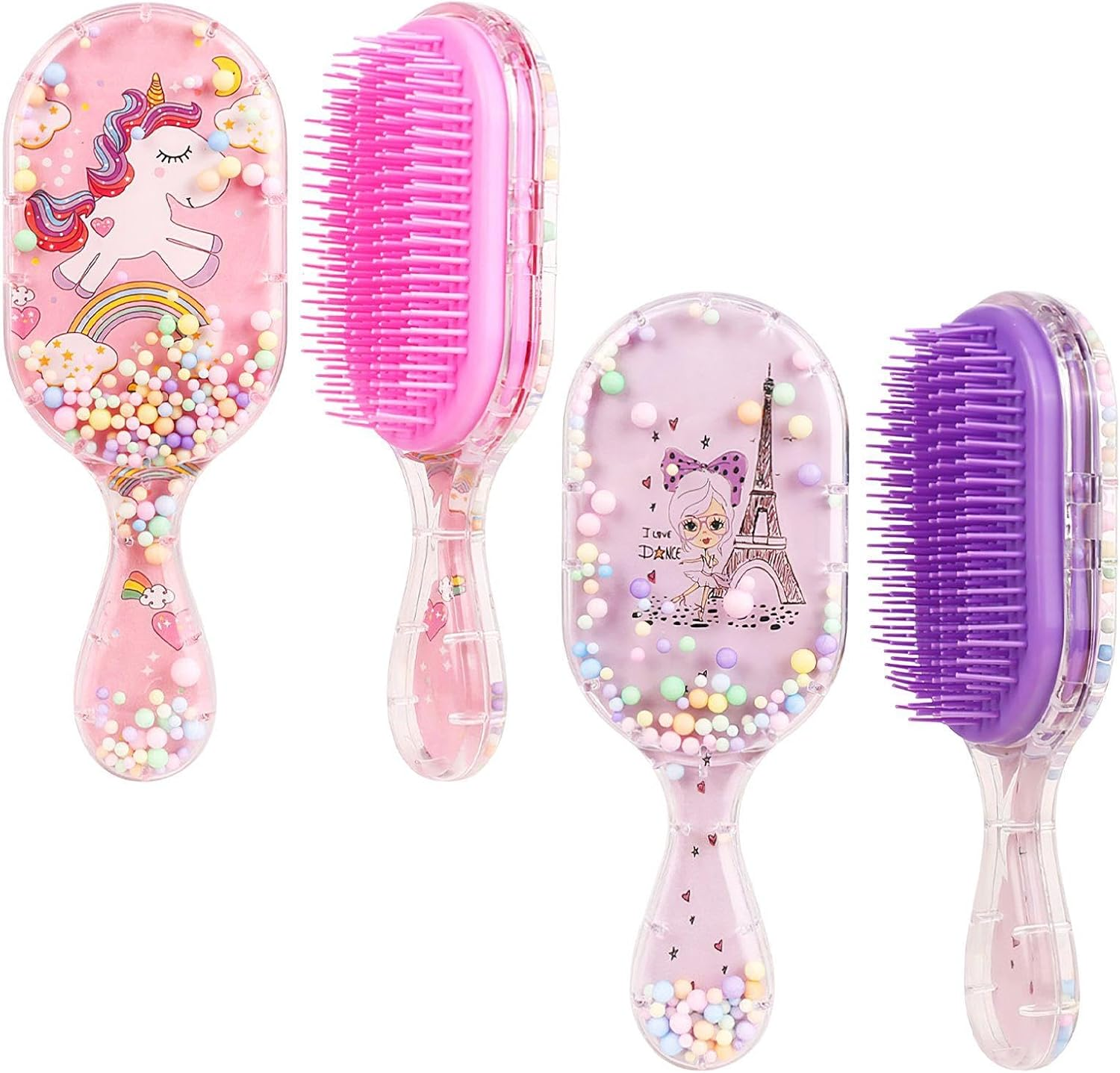 2 Pieces Cartoon Air Cushion Comb, Girl Hair Comb, Cute Cartoon Comb, Massage Comb, Hair Styling Tools image number 4