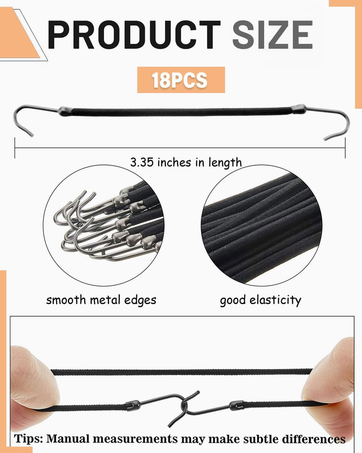 FUGLUS 18 Pieces Hair Scrunchie Hooks, Elastic Hair Bands, Open Ponytail Hooks, Hair Bands with Hair, Ponytail Hook Hair Clips for Women and Girls, Hair Scrunchie