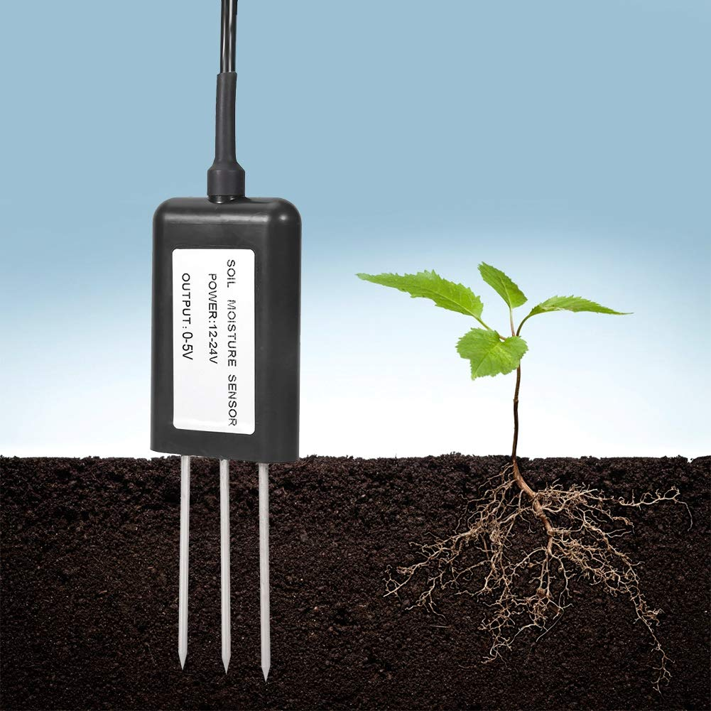 Soil 2 in 1 Temperature Humidity Sensor, ABS Material, Accurate Measurement, for Gardening and Greenhouse Use
