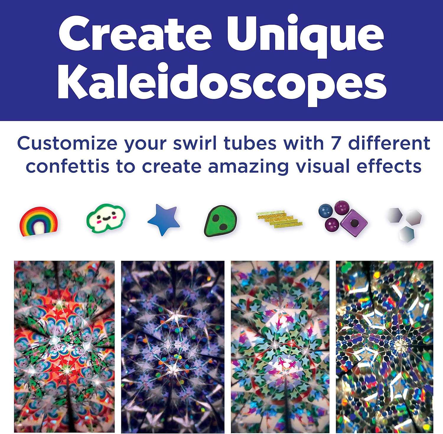 Creativity for Kids Magic Swirl Kaleidoscope Kit - Make Your Own Kaleidoscope for Kids, STEM Toys image number 2