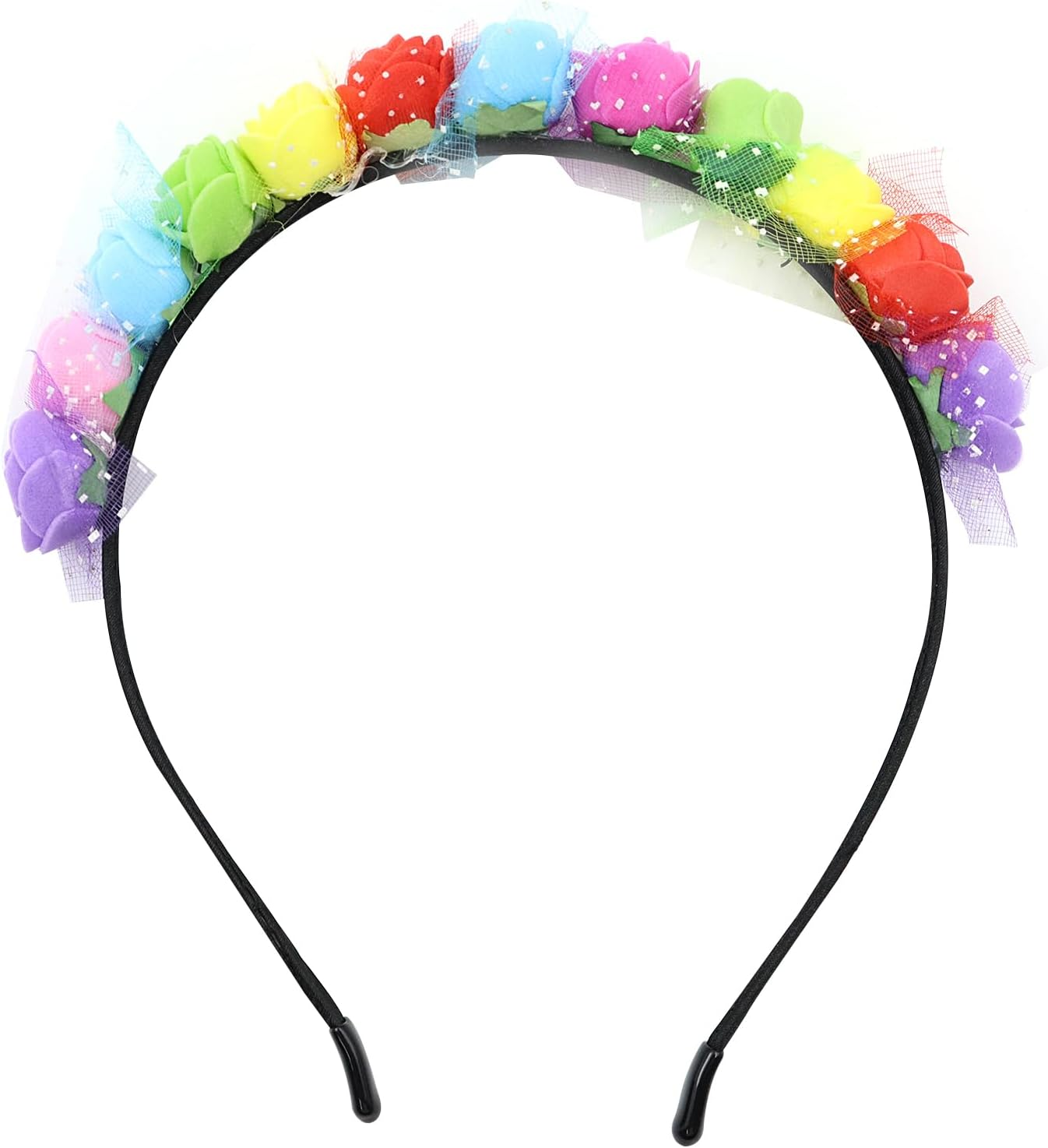 CENPEK 2Pcs Flower Crown Rose Headband Hair Accessories Floral Wedding Crown Rose Crown Hair Ring Hair Accessories Suitable for Festival Wedding Party Birthday Daily Wear image number 5