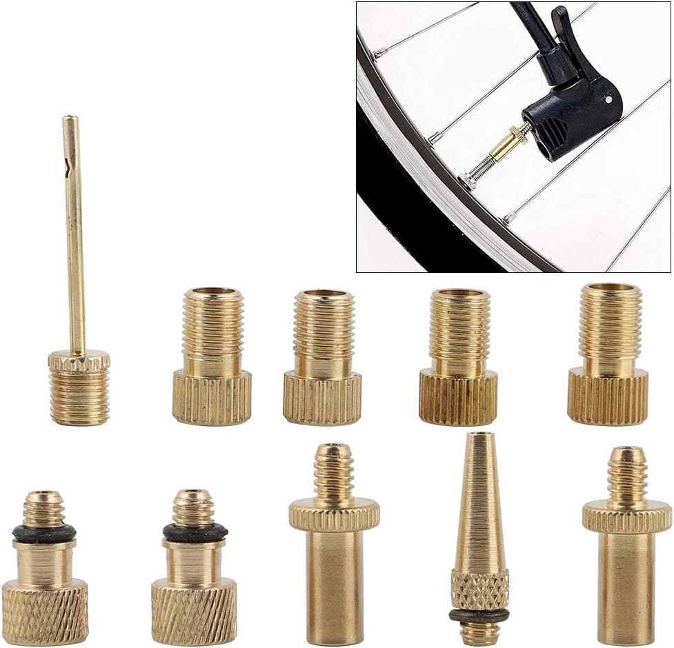 10 Pcs Valve Conversion Nozzle Pump Tool - Transform to US Valve Easily for Bicycles & Sports Balls image number 3