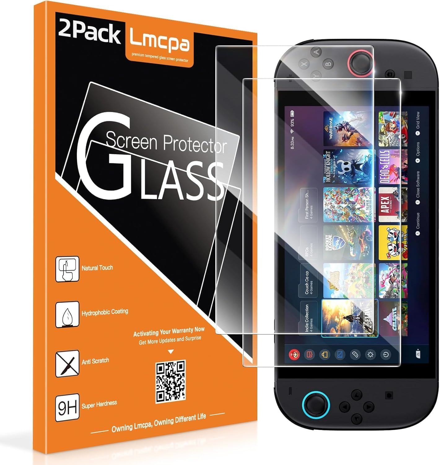 [2 Pack] Lmcpa for 2025 Nintendo Switch 2 Screen Protector, Tempered Glass Easy Installation/Anti-Scratch/High Definition/9H Hardness for 2025 Nintendo Switch 2