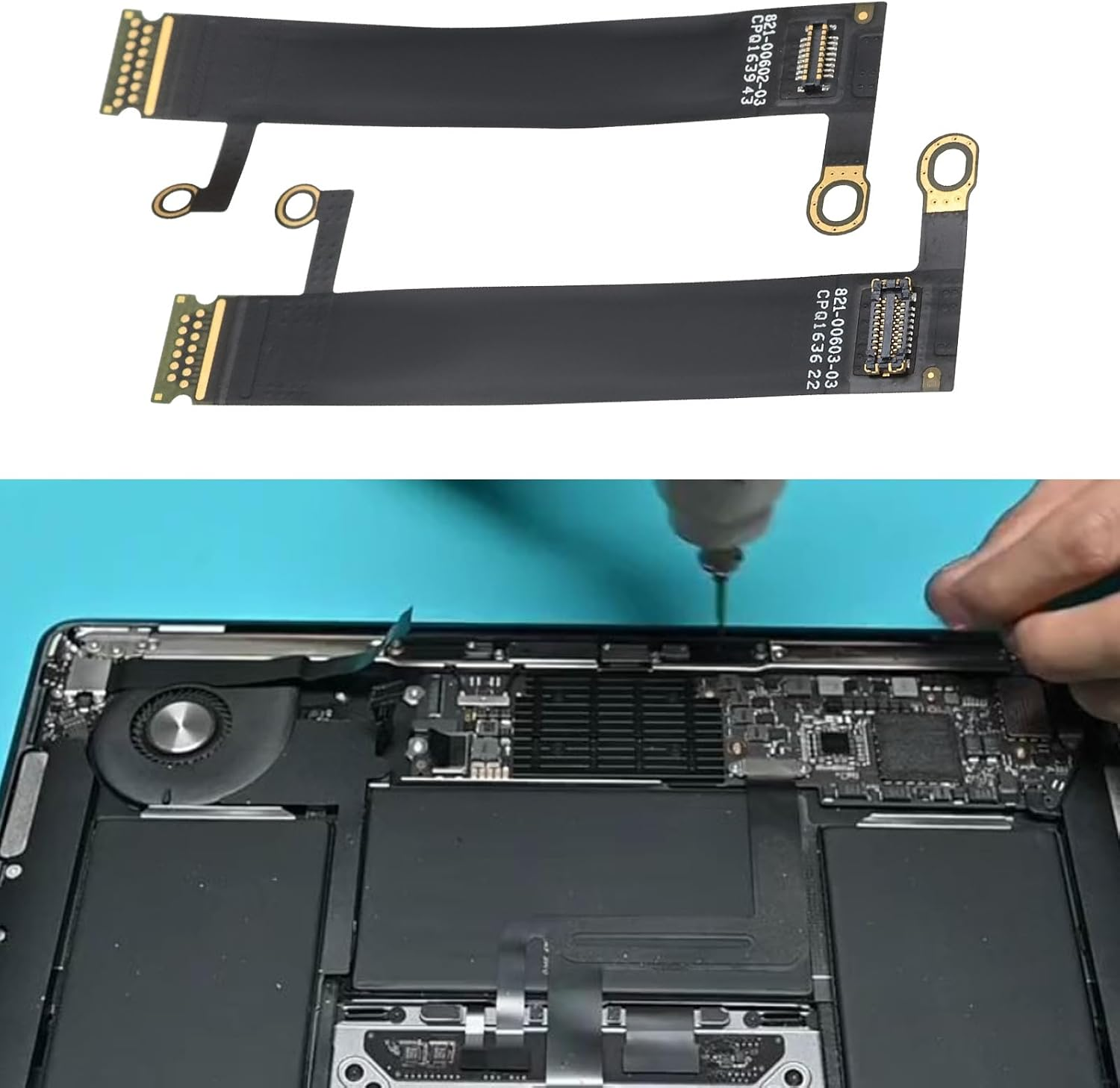 OTOTEC 1 Pair Backlight Cable Tablet PC Crystal Screen Backlight Cable Compatible with Macbook Pro 13" 15" A1707 A1706 A1989 A2251 A2289 image number 4