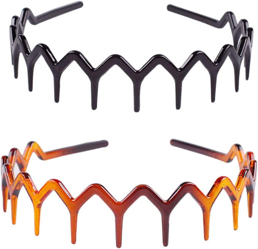 Solustre 2Pcs Shark Headband Hair Hoop Hairband Accessory for Womens Lady Girls image number 3