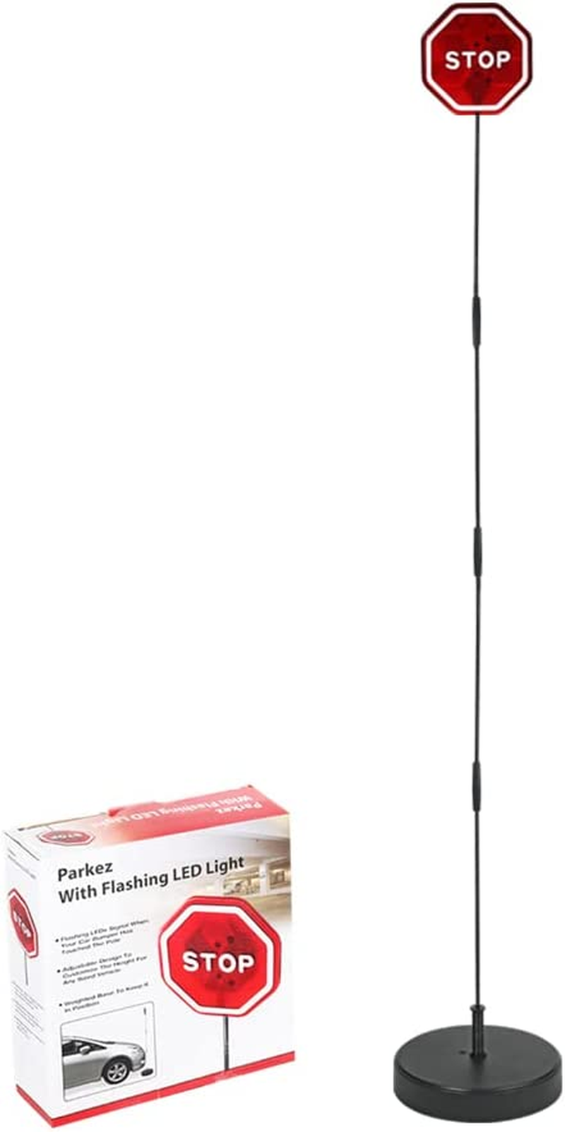 Smart LED Parking Stop Sign - Garage Flashing Warning Light with Parking Assistant and Flashing Signal for Garage TCTX001 image number 6