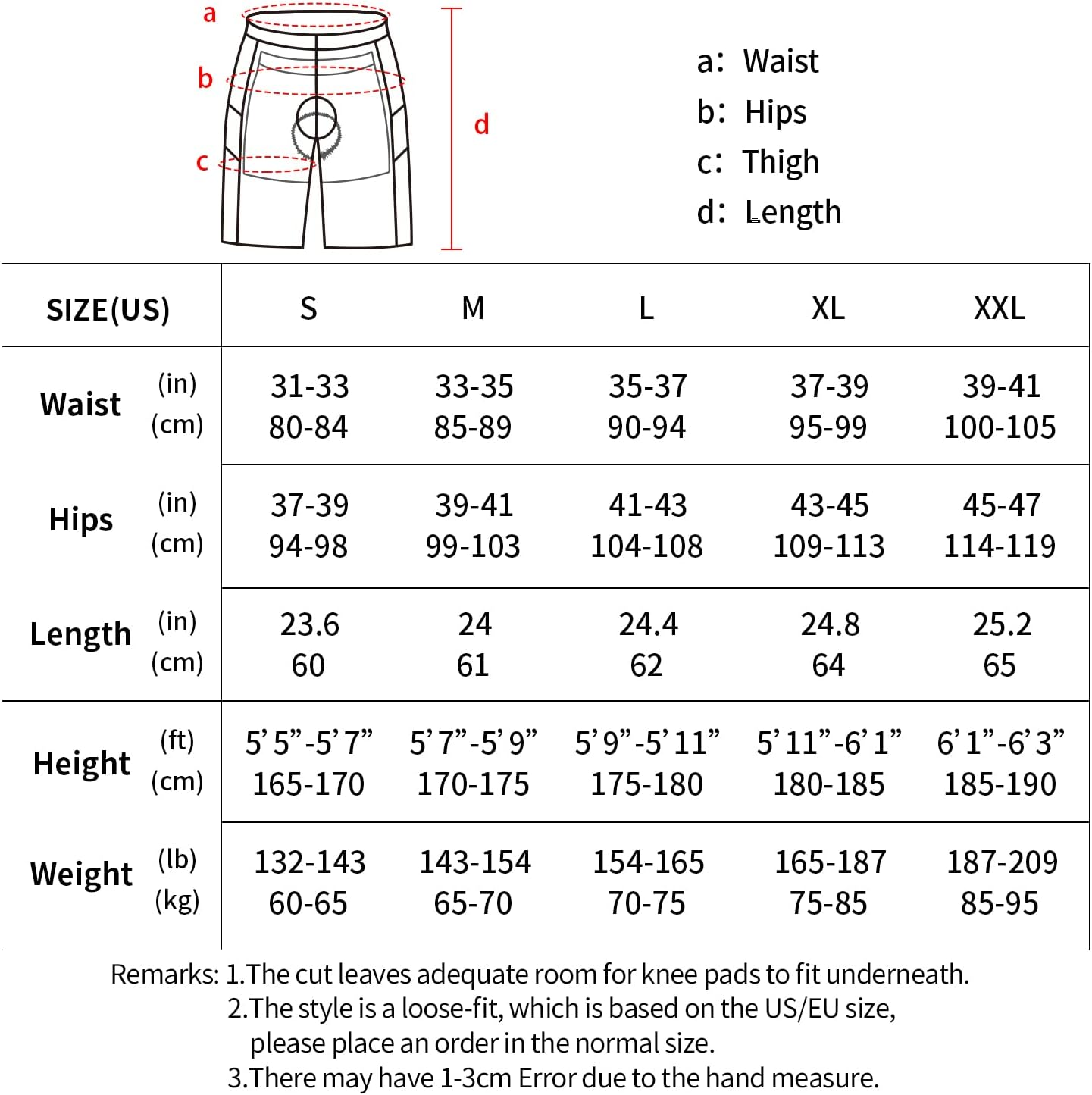 BERGRISAR Men'S Cycling Shorts image number 4