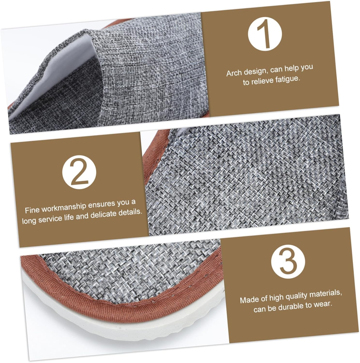 Anneome 5 Pairs Slip Portable Indoor Slippers for Living and Bedroom Soft Breathable Hospitality Footwear with Comfortable Non Slip Sole Suitable for Home and Guest Use image number 1