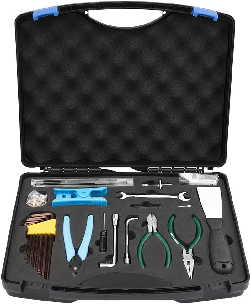 Creality 3D Printer Tool Kit Box Includes Assembly, Cleaning/Removal, Filament Cutting Tools, 8 Extruder Nozzles and SD Card Reader with Storage Box for 3D Printers, 35 Piece image number 2