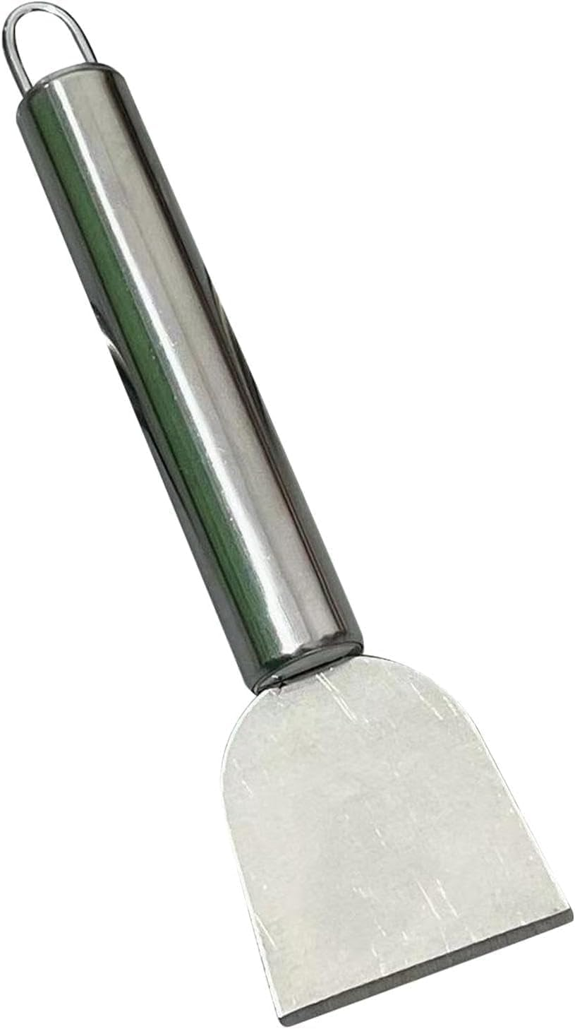 Wyjuan Freezer Scraper, Ice Scraper for Freezer, Steel Shovel, Heavy Duty Kitchen Scraper, Stubborn Dirt Spatula for Range Hood Grease Grime, Oil Fume Removal, Multipurpose Cleaning，Cooking Utensils image number 5