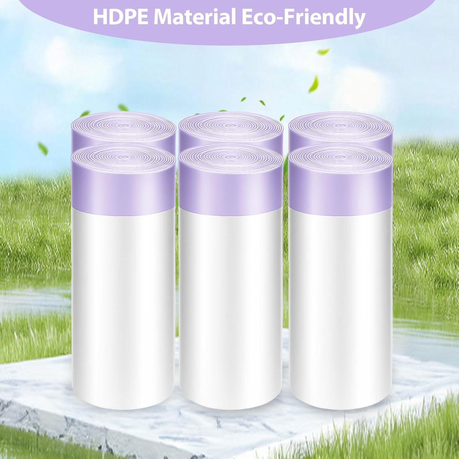 90 Pack Drawstring Cat Litter Box Liners 26" X 16" Disposable Litter Pan Liner Bags with Drawstring for Pet Cat Litter Automatic Cat Litter Box Waste Bags Compatible with Litter Robot 3 and 4 image number 4