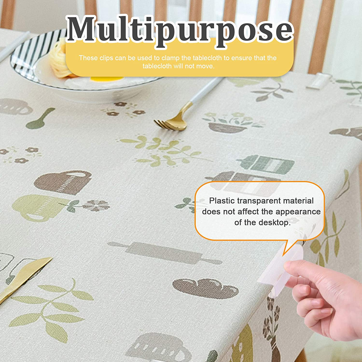 Table Skirting Clips - 30 Pcs, 3/4 Inch - 1 Inch, Hook and Loop, Indoor/Outdoor, Wedding, Party, Picnic, Banquet image number 6