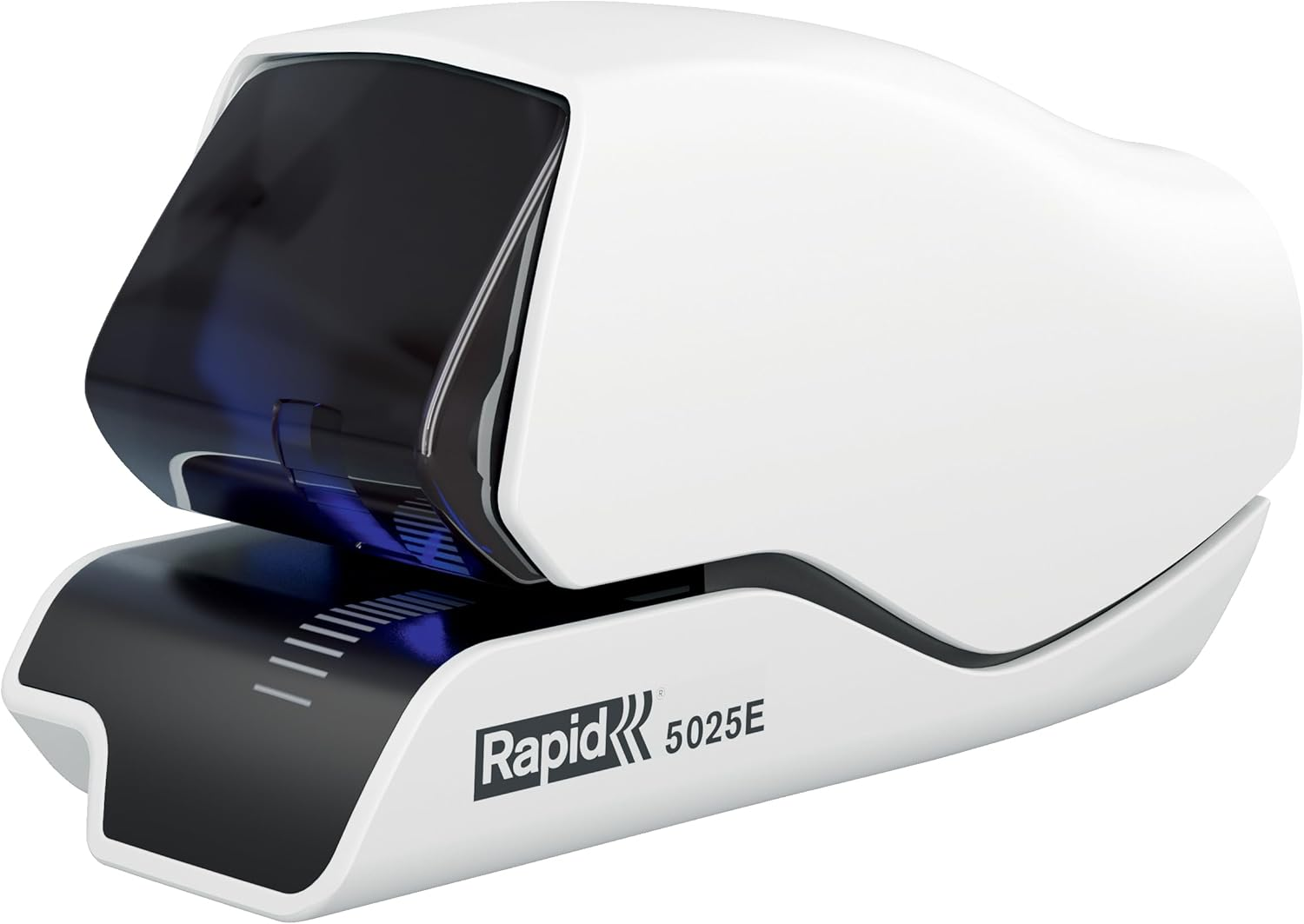 Rapid Electric Stapler, 25 Sheets, Plastic, Metal, Electronics, Cassette Replacement, 5025E, White, 25095200