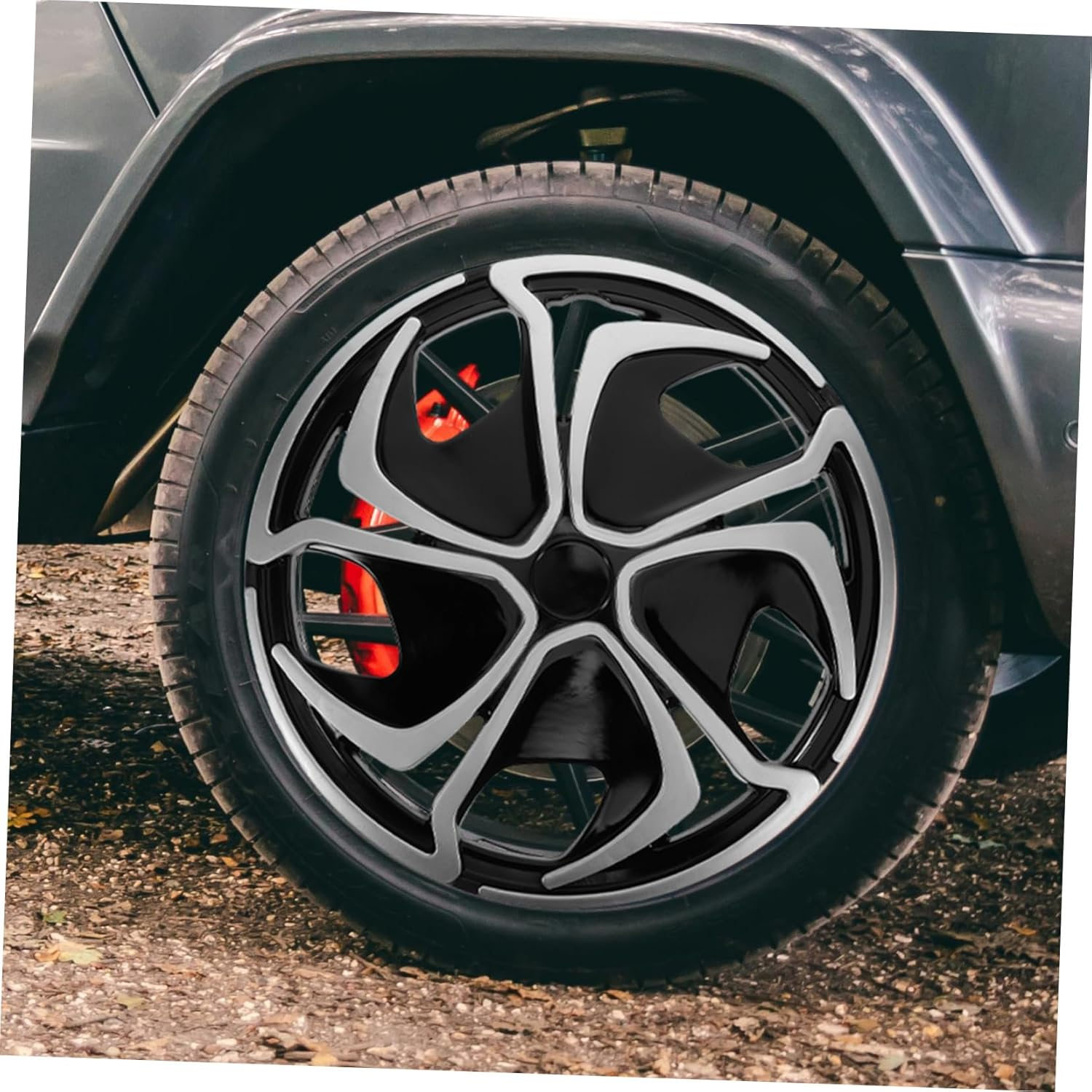 HEALEEP Golf Cart Wheel Hub Center Cap Cover Stylish Rim Protector Installation Aesthetic Design Enhanced for Automotive Wheels