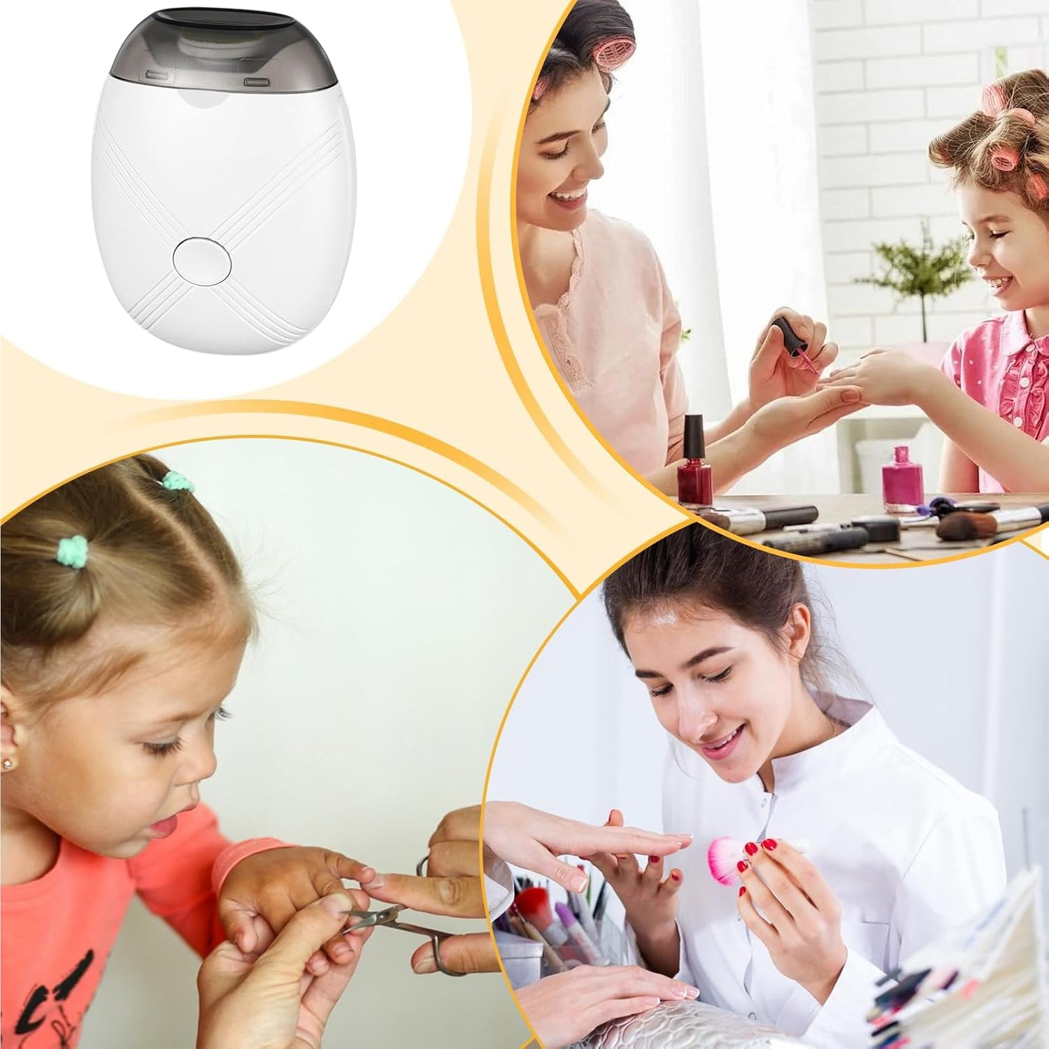 Automatic Nail File - 3 Speeds Fingernail Grinder Polisher | with Light Automatic Electric Nail File for Seniors | for Children, Seniors, Manicure, Pedicure, Toenails, Home, Salon, Christmas