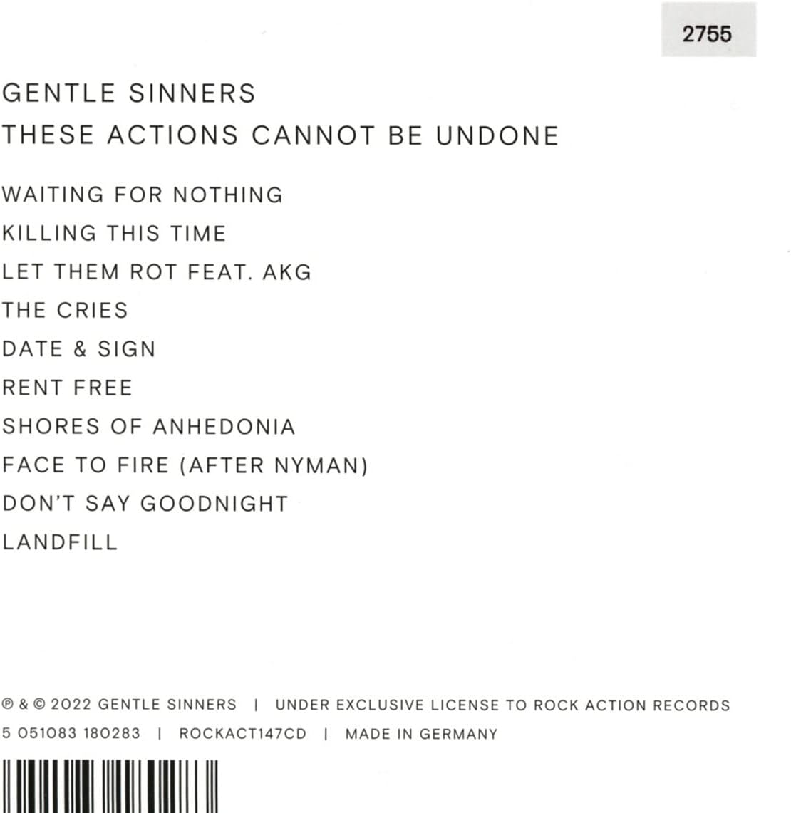 These Actions Cannot Be Undone