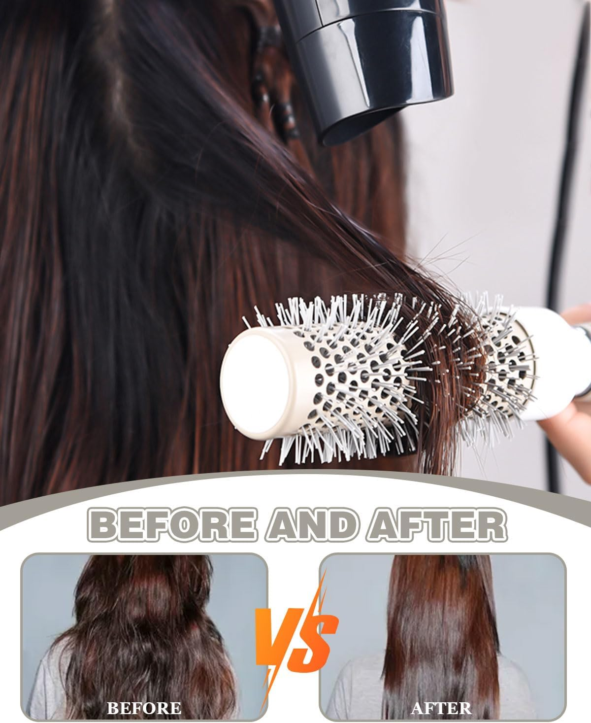 KEMUZ Professional Curl Brush & Curl Brush - Premium Curl Comb for Defined Curls, Gentle Detangling & Stylish Hairstyles (For All Hair Types) image number 2