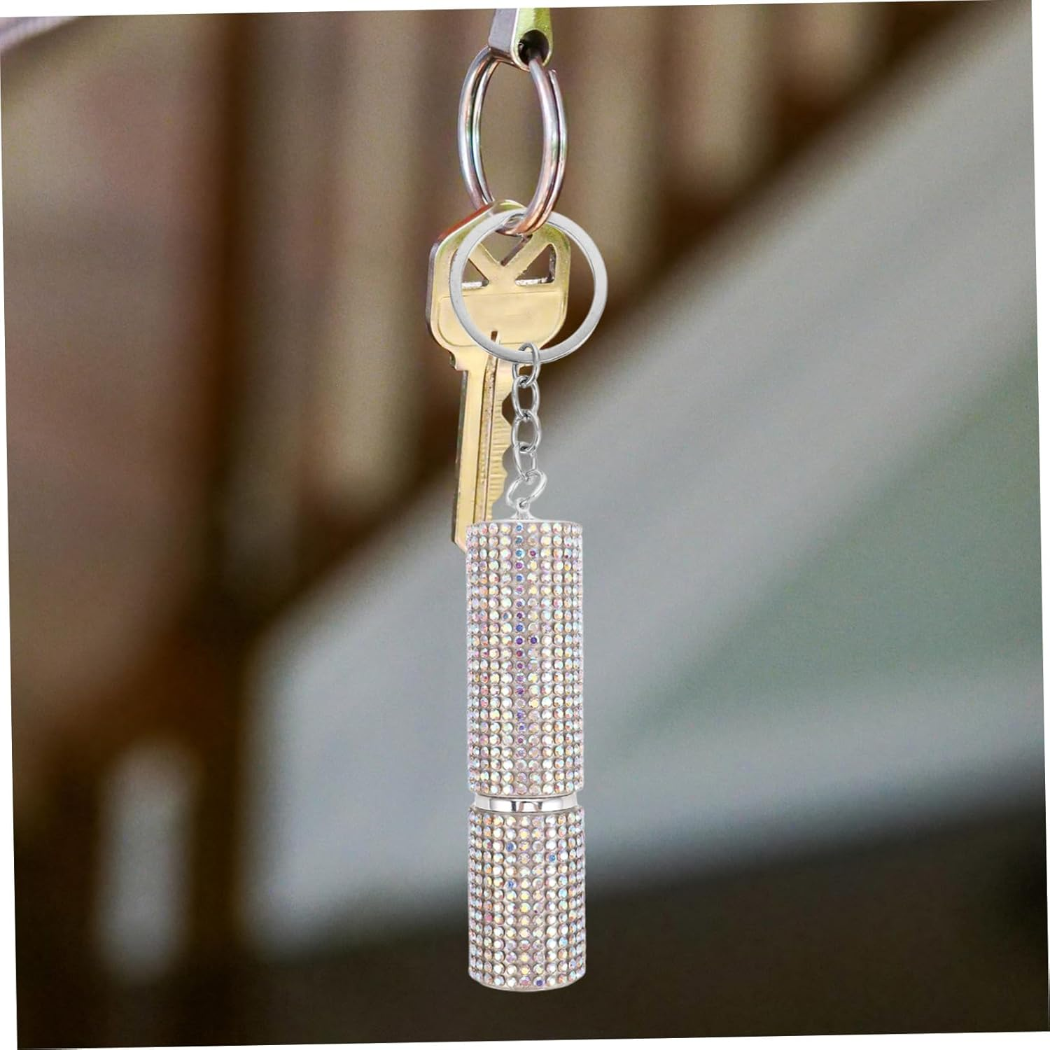 SAFIGLE Elegant Keychain Decorative Backpack Charms Bag Pendant Handbag Pendant Refillable Perfume Bottle Essential Oil Travel Spray image number 5