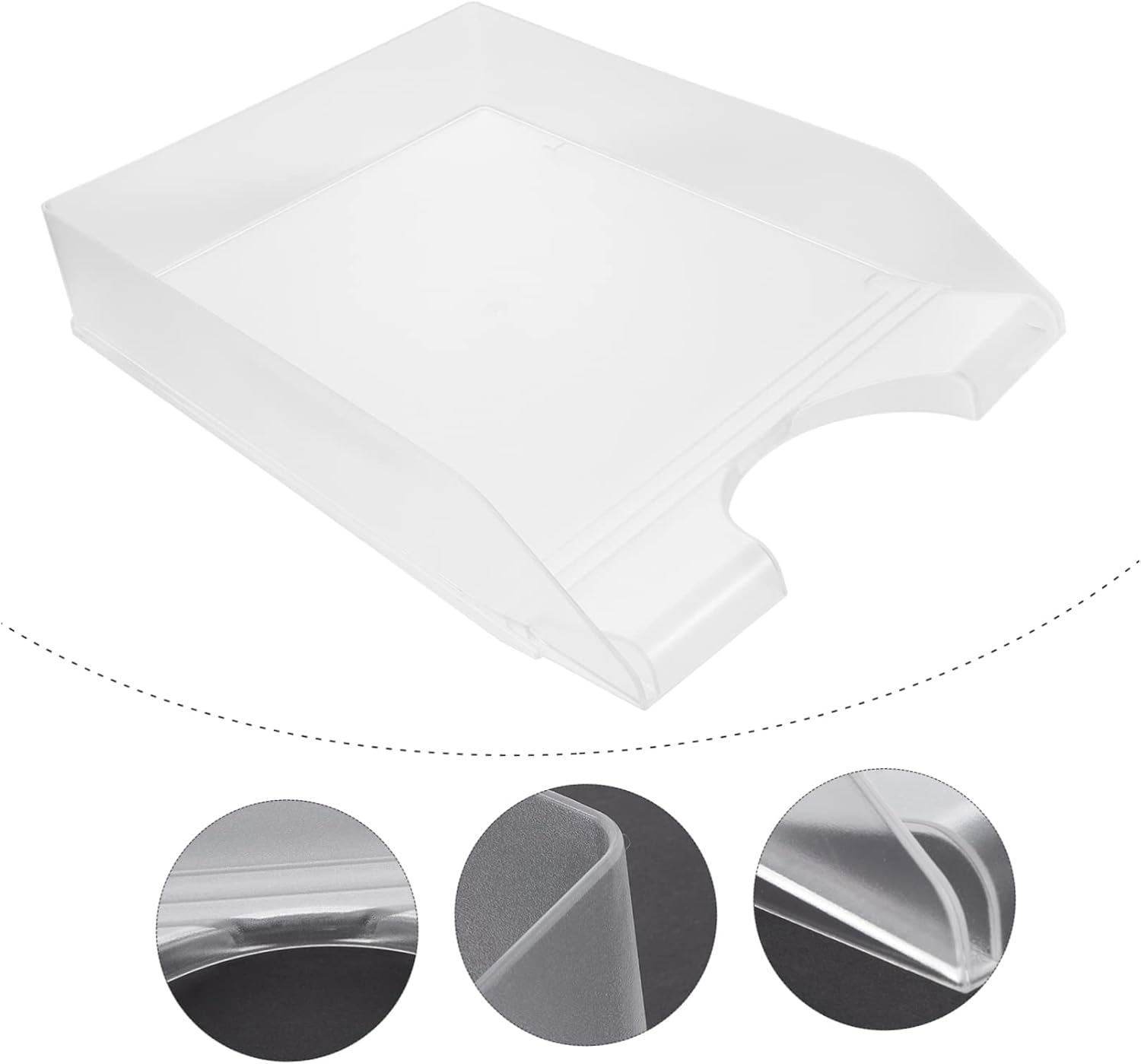 MINAOLULUS Plastic File Rack Desk Organiser Office Document Storage Holder Modern Design Desktop Organiser