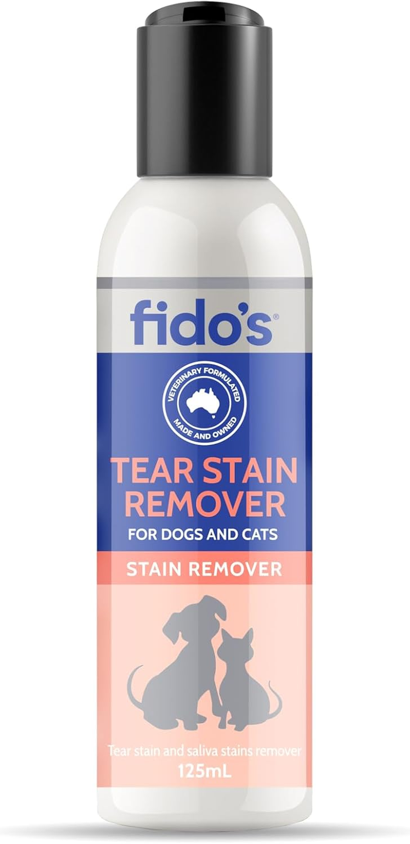 Fido&rsquo;S Tear Stain Remover 125Ml, Gentle Solution for Removing Tear Stains from Dogs and Small Pets, Promotes Clear, Bright Eyes and Healthy Skin
