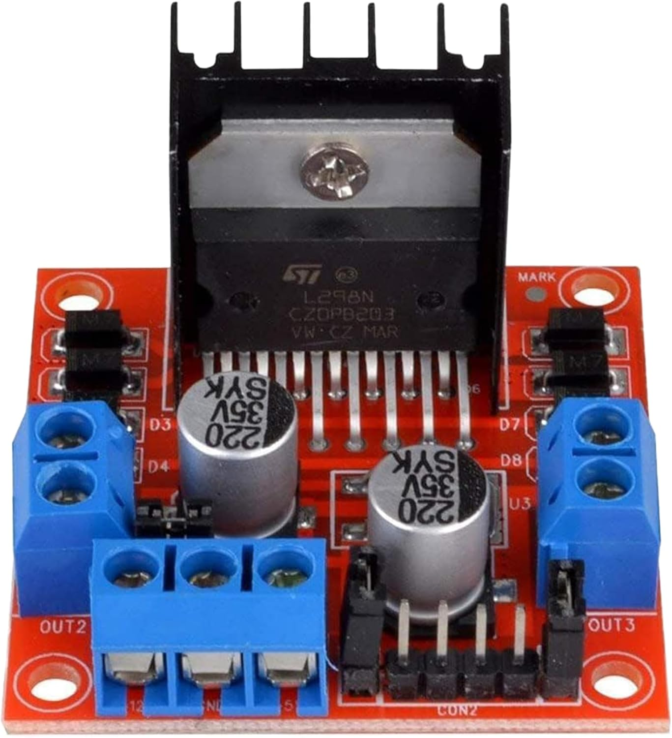 4Pcs L298N Stepper Motor DC Dual H-Bridge Motor Driver | Controller Module|L298N Motor Drivers Used for Arduino Intelligent Automotive Power Supply UNO MEGA R3 Mega2560