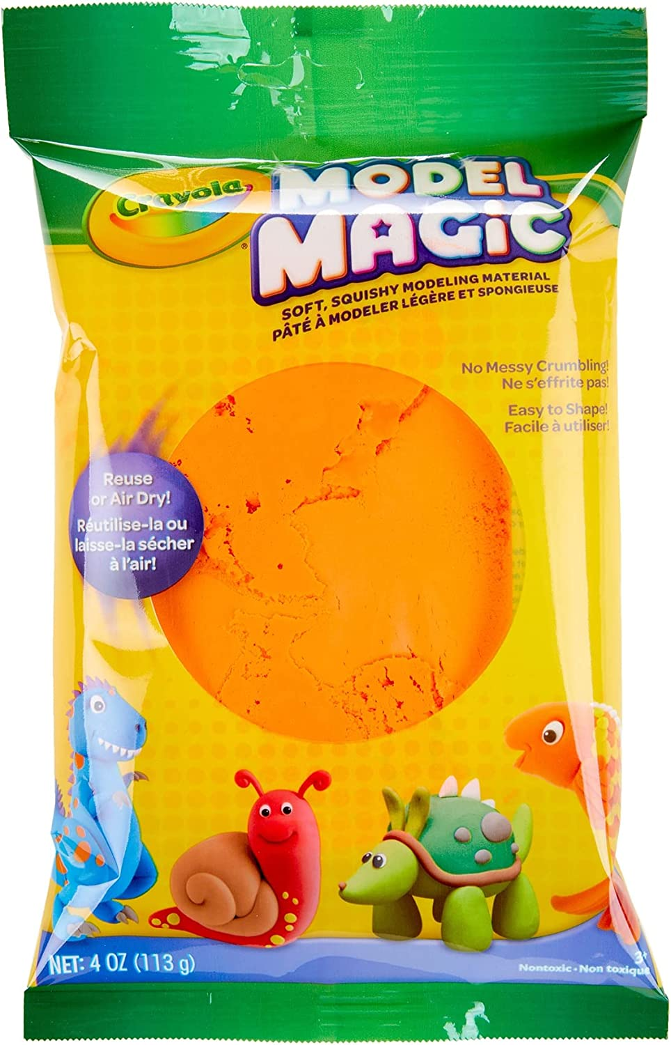 Crayola 113Gm Model Magic, White, Modelling Compound, Lightweight and Spongy Compound That Sticks to Itself and Not Your Hands, No Messy Crumbling, Easy to Shape and Mold