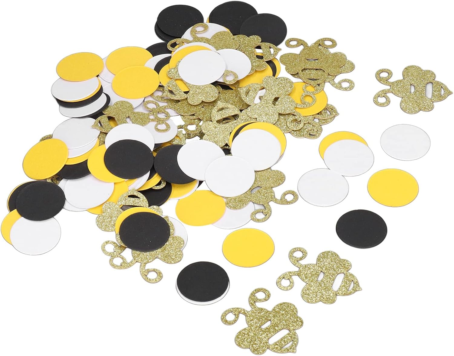 300 Glitter Finish Bee Confetti Colorful Bee Confetti Bee Theme Party for Baby Shower Birthday Party!
