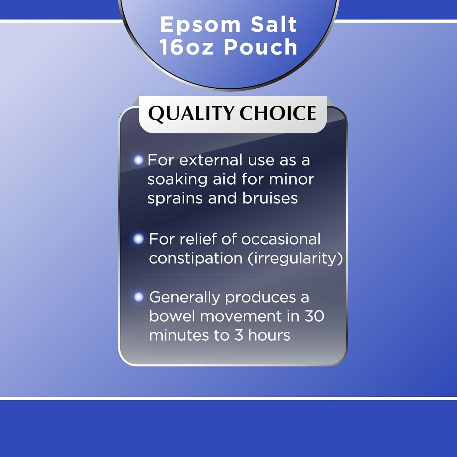 Quality Choice - Epsom Salt - 1 Lb. image number 3