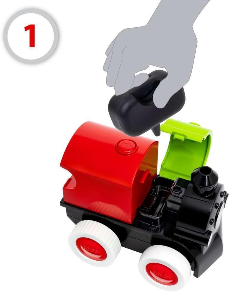 BRIO Push & Go Airplane Toddler Toys for Ages 12 Months up (Kids 1 Year Old) - Blue Aeroplane