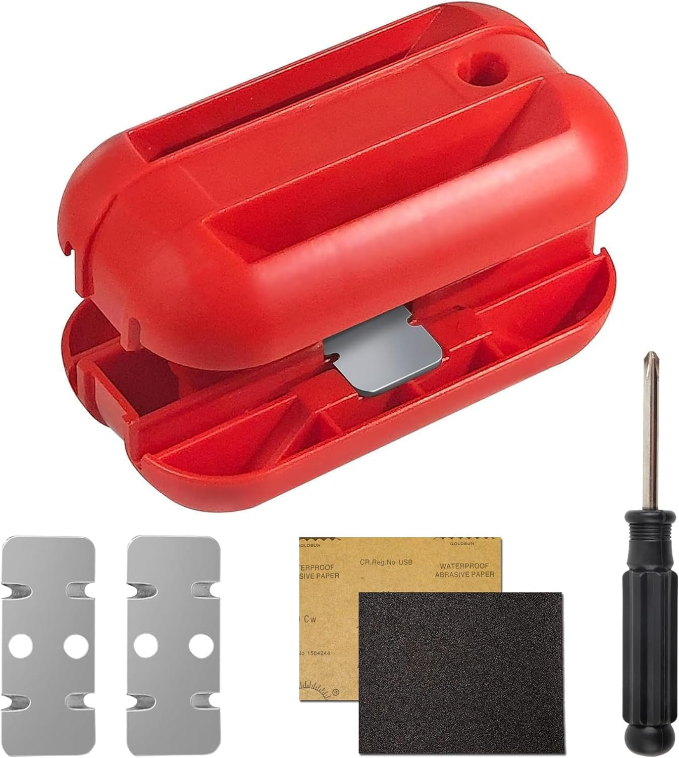 KEWAYO Woodworking Edge Banding Trimmer, Edge Trimmer Tool Wood Edge Trimmer Anti-Slip Edge Banding Tool Edge Banding Cutter for Woodworking Wood Veneer (Red) image number 4