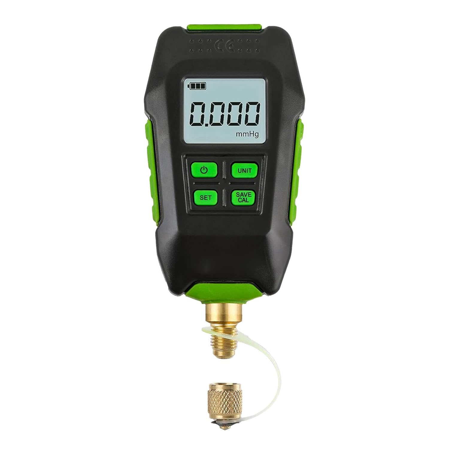 Digital Vacuum Gauge, Large Screen Display, Professional Accuracy, Integrated Extension Connector, 7/16In 20UNF Interface, 4 Vacuum Units, Water Dust Resistant image number 2