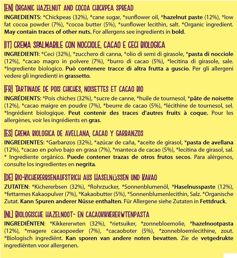 Fabalous Organic Chocolate Spread (Hazelnut & Cocoa Spread) Vegan, Dairy Free, No Palm Oil, Less Sugar, More Protein 200G image number 6