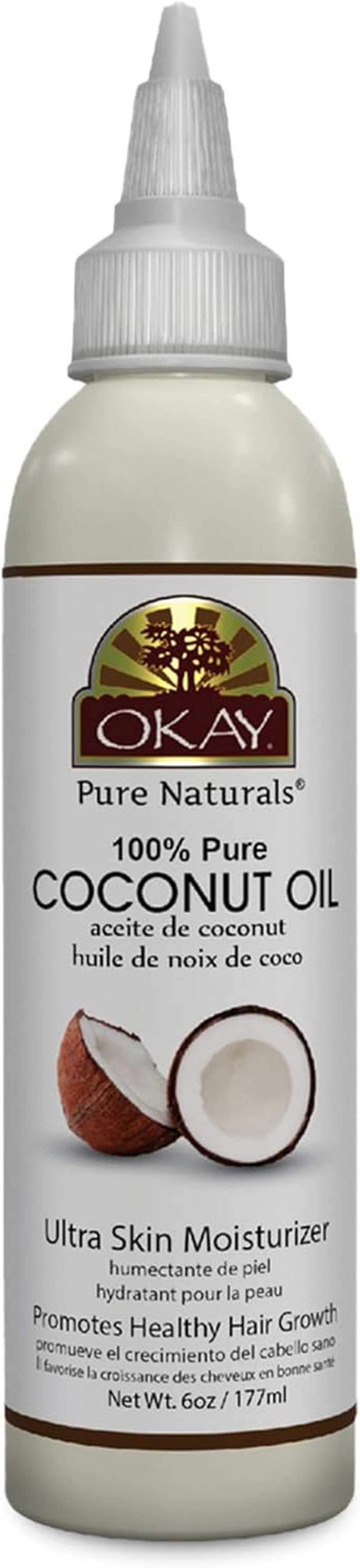 Okay 100% Oil for Hair and Skin, Coconut, 6 Ounce image number 6