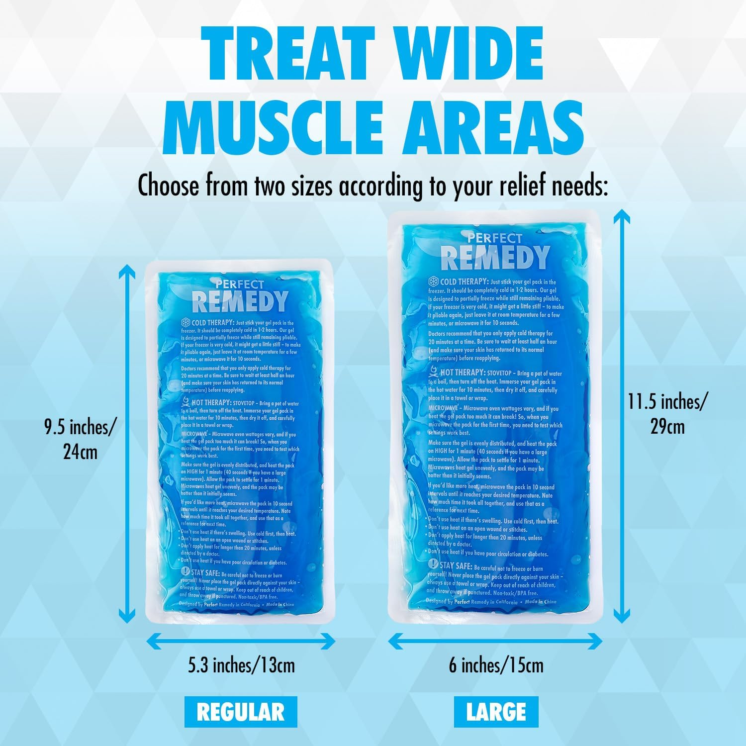 Reusable Soothing Gel Ice Pack, Ice Packs for Discomfort, Heat Pack for Hot & Cold Compress, Flexible Ice Pack (Blue) image number 4