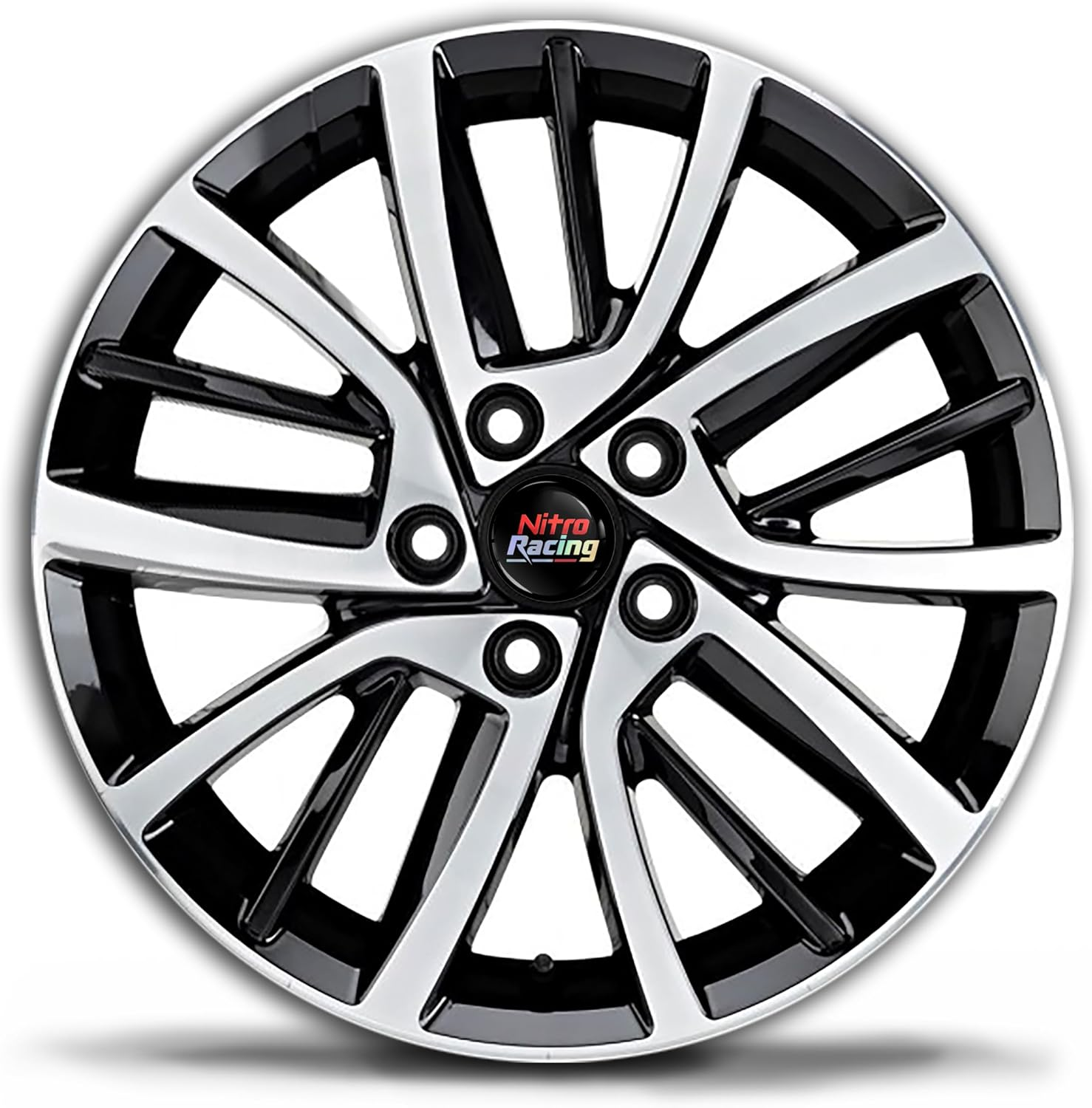 Skinoeu Set of 4 X 75Mm Wheel Centre Caps Compatible with Mercedes Benz B66470207 / B66470200 Alloy Center Hubcaps Hologram Nitro Racing CM 15 image number 1