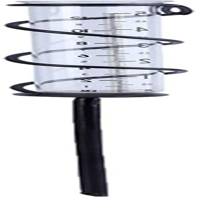 Rain Gauge,Glass Rain Guage Outdoor, Rain Water Meter Measuring Decor Rain Gauge Stake for Your Garden Deck Farm Lawn Landscape image number 3