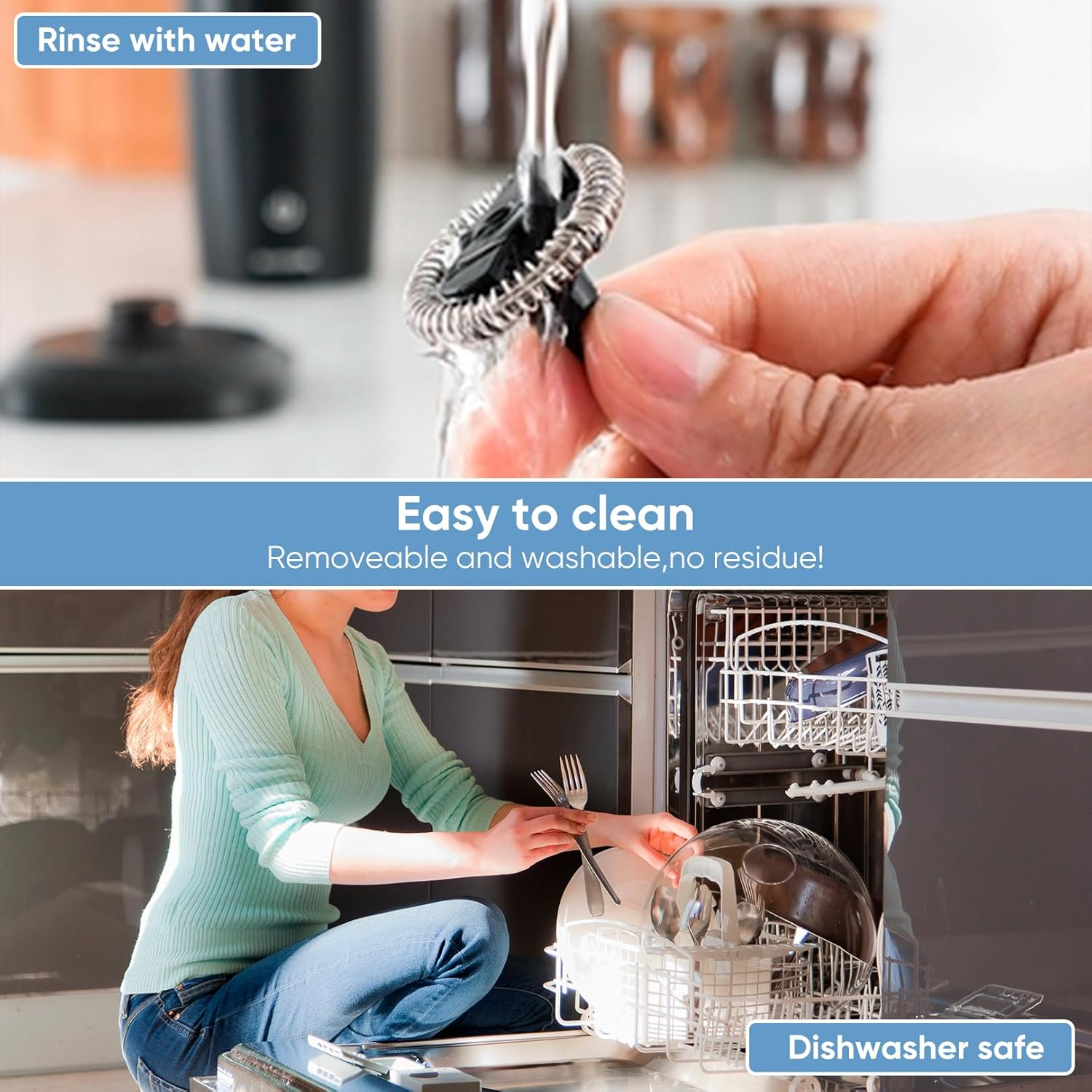 Frother Whisk Parts Milk Whisk for Aeroccino 3/4/Plus Milk Frother Replacement Milk Frother for Nespresso,Coffee Machine,Tea,Espresso image number 1