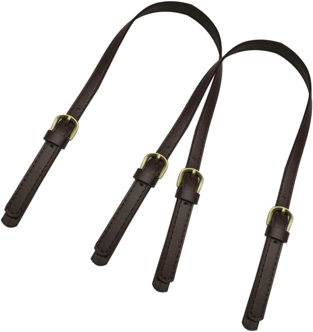 KONTONTY 2Pcs DIY Bag Belt Fashion Shoulder Bag Strap Dual Buckles Handbag Strap for Women Tote Clutch Pouch Easy to Sew image number 6