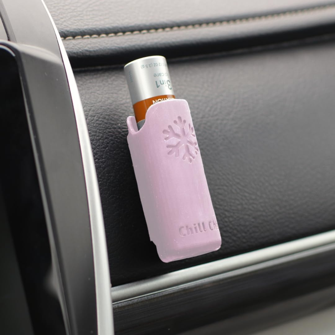 Chill Chap - Insulated Lip Balm Mount - Premium Interior Car Accessory - Keep Your Chapstick Handy and Upright! - Great Low-Cost Gift (Lavender) image number 2