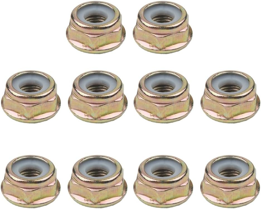 10Pcs Universal Left Hand Thread Blade Nut, Replacement for String Trimmer Brush Cutter Gear Head Blade Case Accessories
