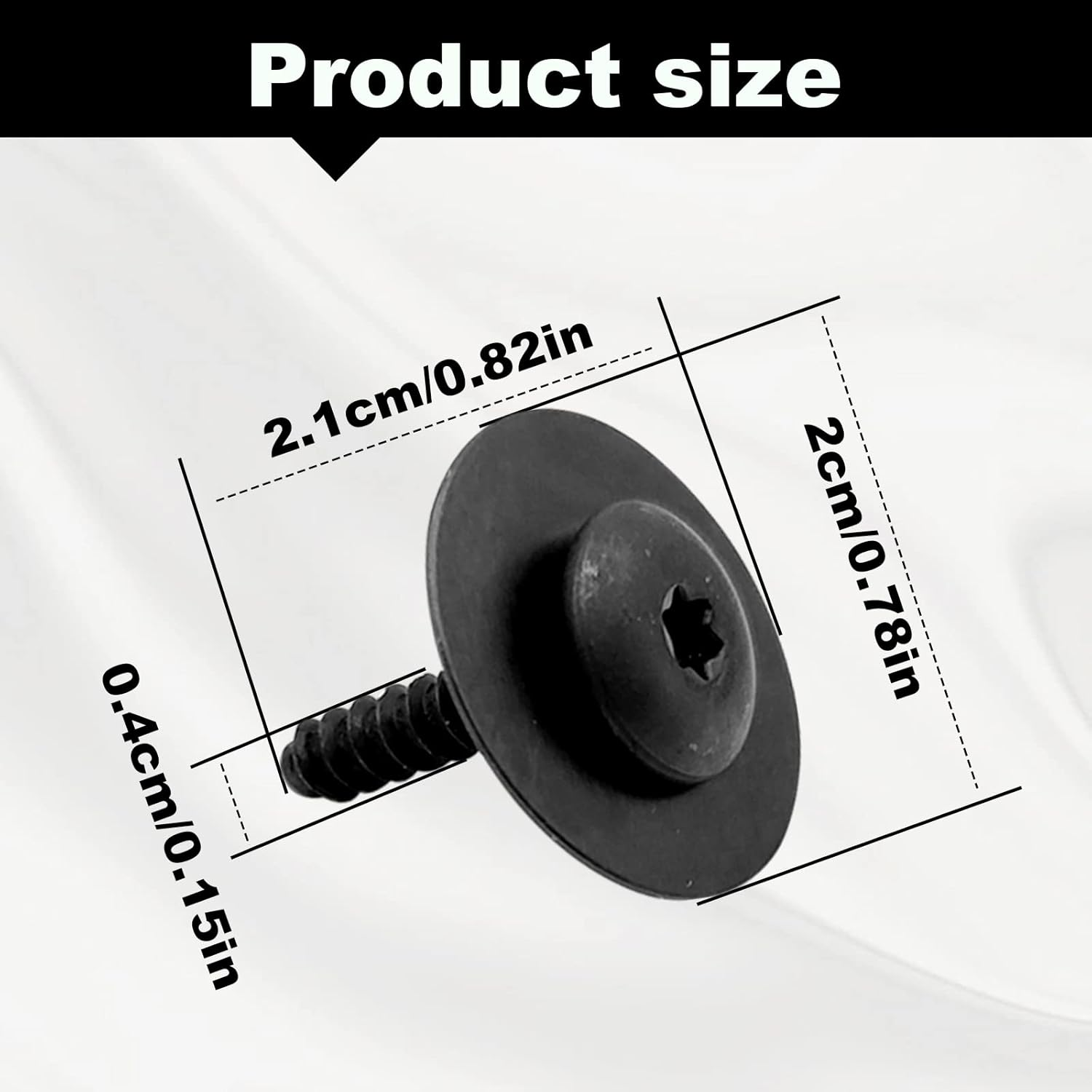 Fender Liner Splash Shield Bolt Screw 11548270 Compatible with GM Chevro-Let Camaro Colorado Cruze Equinox Impala Malibu Traverse Cadillac ATS CT6 CTS XT5 XTS image number 4