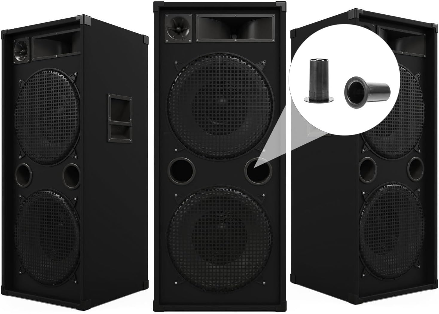 OATIPHO 8Pcs 40Mm Speaker Box Port Tubes for Subwoofer Bass Reflex Vent Pipe Audio Speaker Cabinet Hole Outlet Enhancer for Home Theater Sound System image number 4