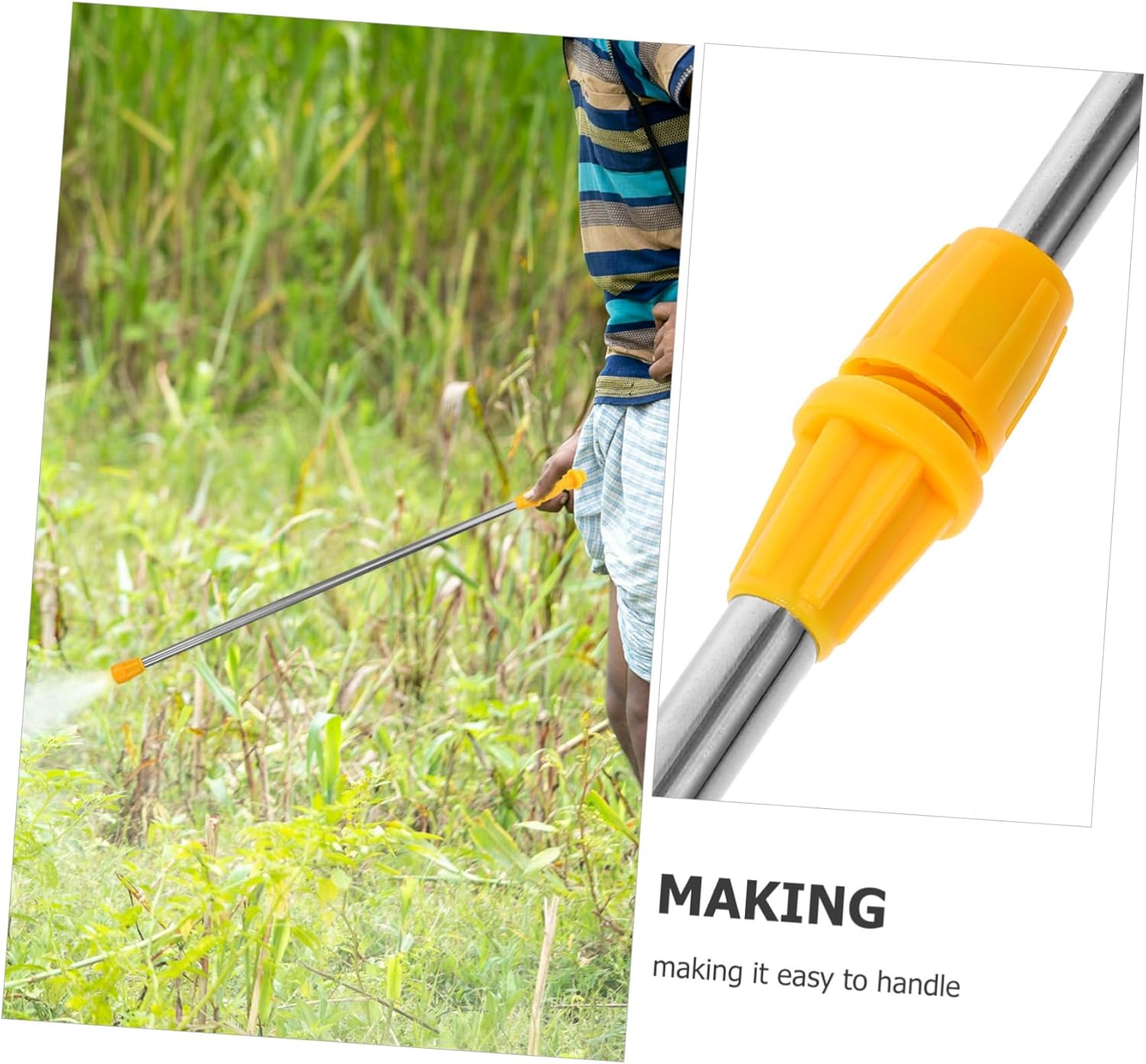 POPETPOP 1Set Gardening Sprayer Rod Extendable Sprayer Pole for Efficient Spraying Orchards and Gardens Leak Design Includes Gaskets and Nozzles image number 5