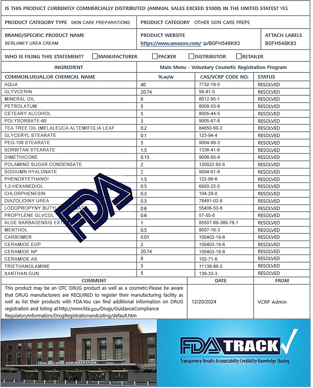 Berlaney Urea Cream 40 Percent for Feet plus 2% Salicylic Acid 5.29 Oz || Foot Cream and Hand Cream Maximum Strength with Hyaluronic Acid,Tea Tree,And Aloe Vera for Deep Moisturizes,Callus Remover image number 5