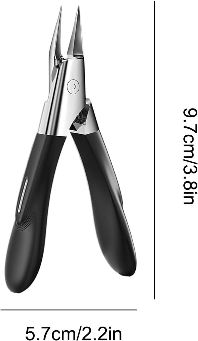 Curved Nail Clippers - Precise Toenail Trimmer - Precision Thick Ingrown Nail Clippers for Travel Manicure Pedicure Home Salon Women Kids image number 6