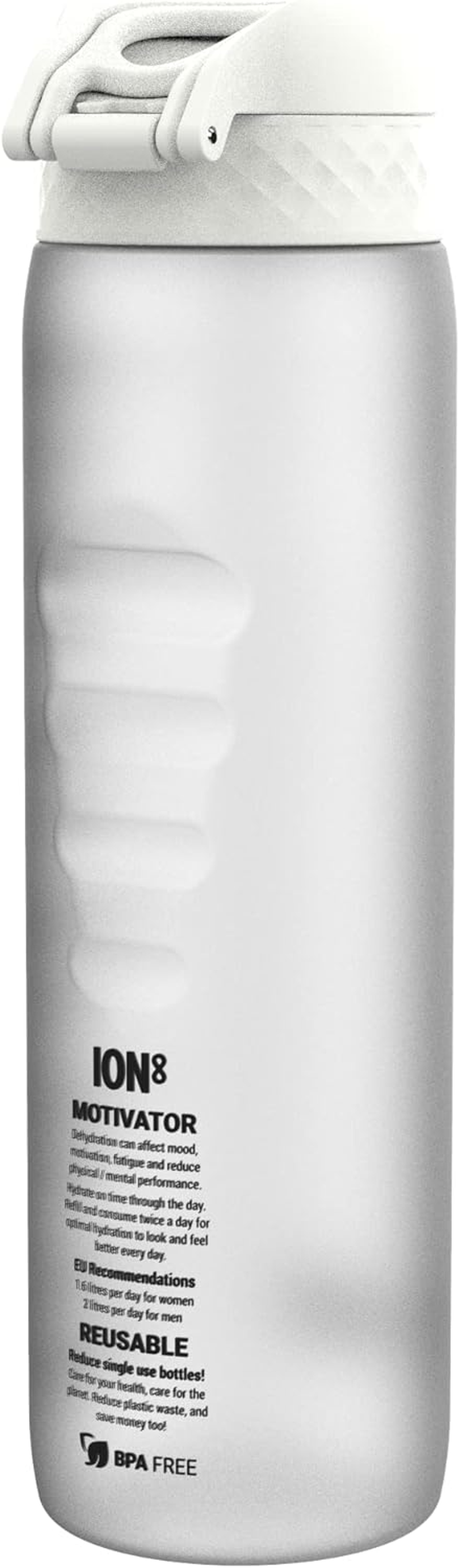 Ion8 Recyclon Water Bottle, Ice Motivator, 1 Litre Capacity - Motivator Sonic Blue image number 3