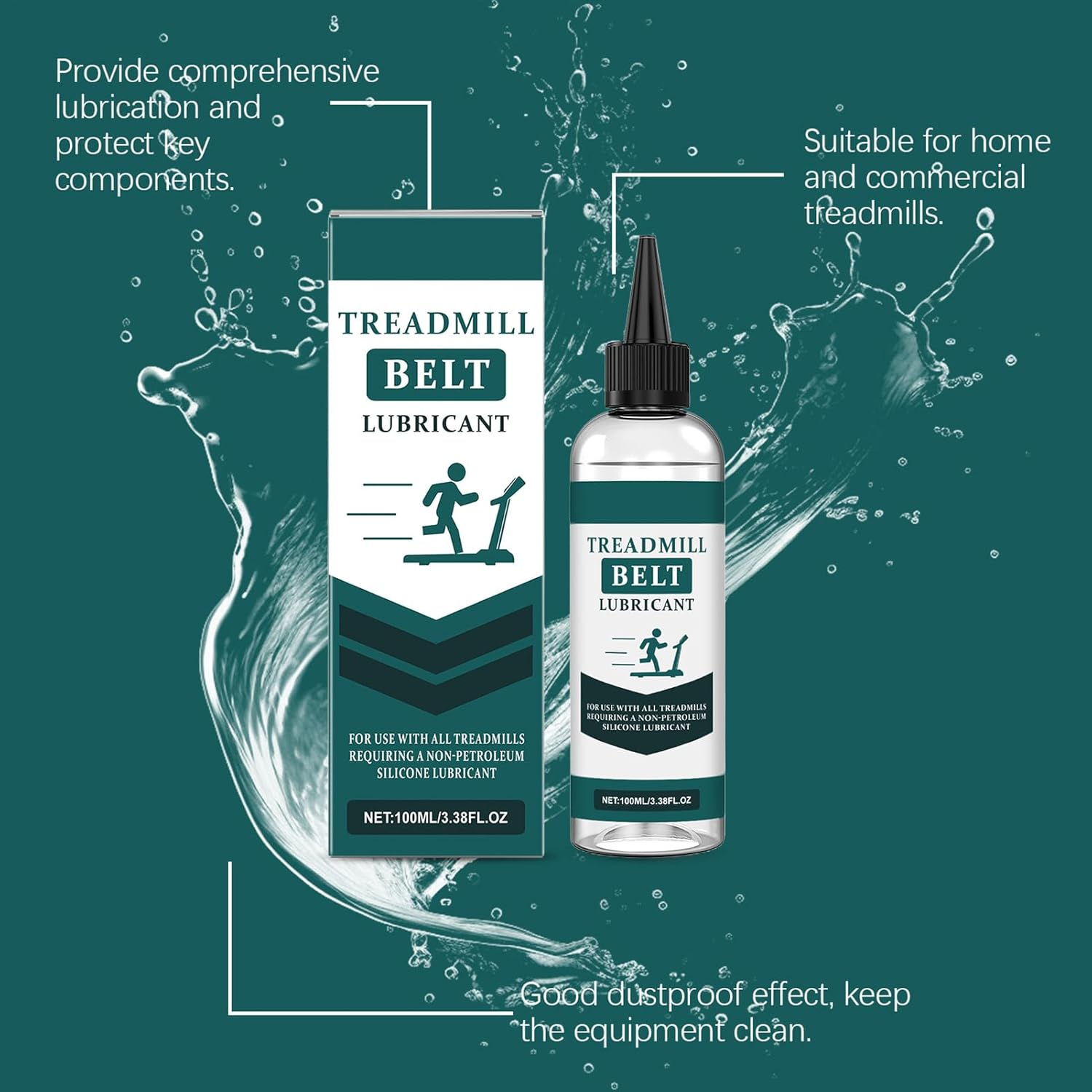 Treadmill Lubricant Used to Belt, Smooth Lube,100Ml High-Performance Treadmill Lubricant, Precision Screw Cap, Easy Application, Ideal for Home and Commercial Fitness Equipment,3.8X15Cm image number 6