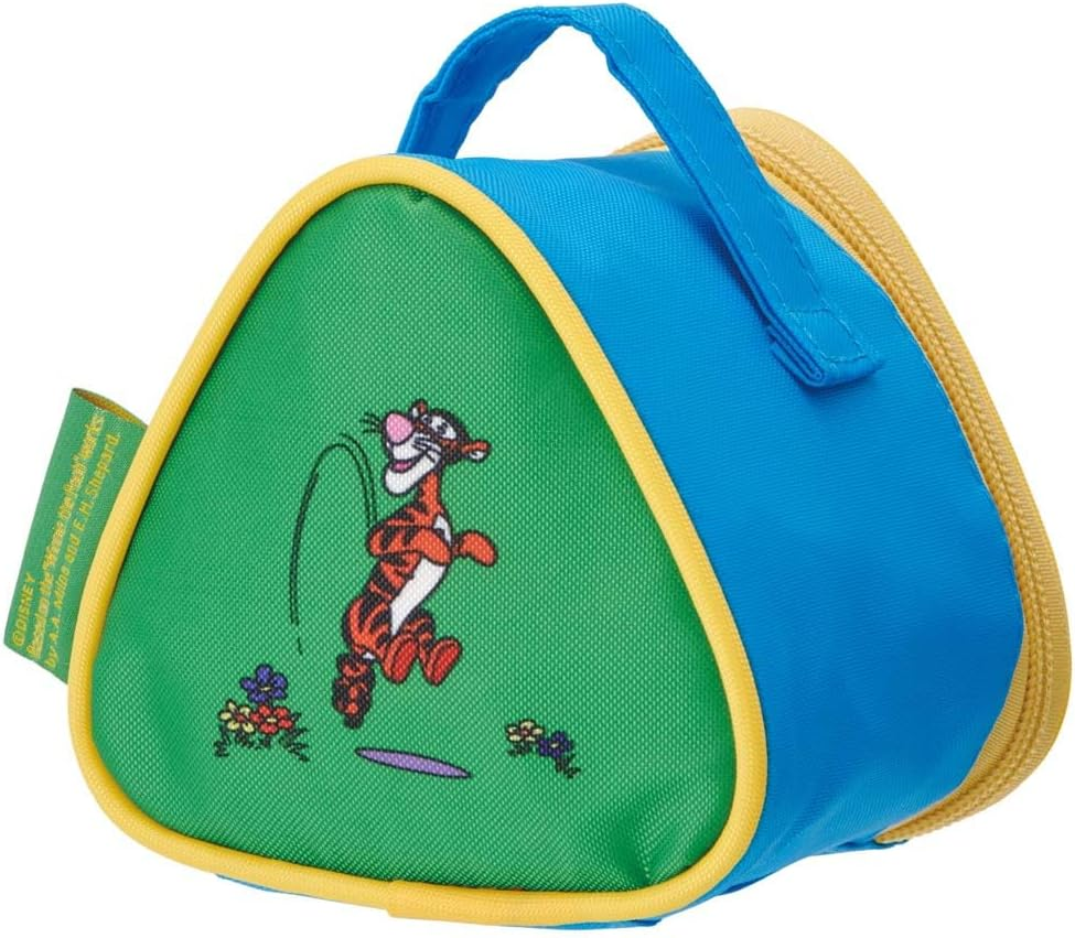 SKATER Insulated Rice Ball Lunch Bag - 2 Pieces Rice Ball Pouch - Disney Retro Pooh - Yellow image number 1
