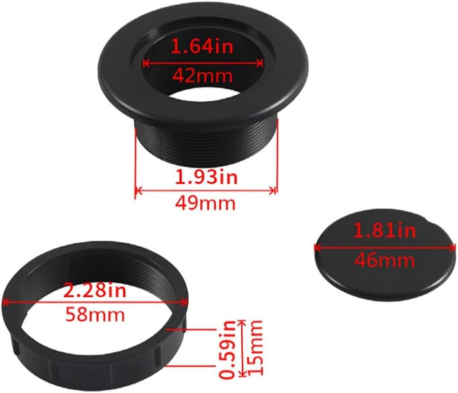 Umbrella Hole Cover for Outdoor Table - Waterproof Plug & Cap Set, Fits Patio Yard Garden Furniture, Dustproof Ring Insert for Holes(2Pcs)