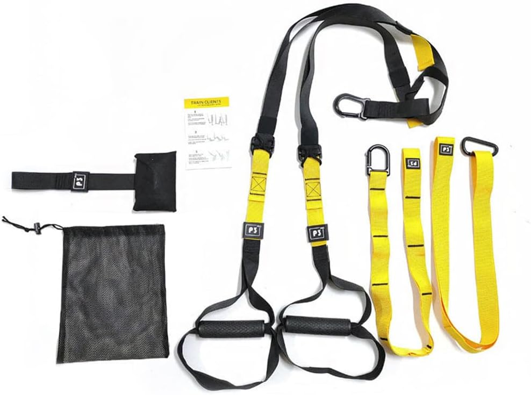 Fitness Suspension Training Straps,With a Breathable Mesh Organizer;Suspension Trainer Kit,Adjustable Fitness Bands, Yoga Resistance Straps, Pull Rope, for Home Gym & Outdoor Full-Body Workout image number 3